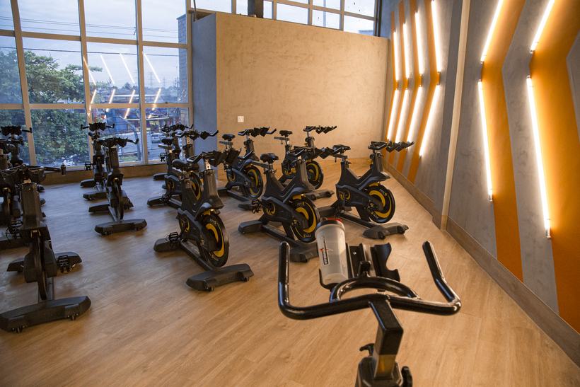 Aula de Spinning na Stronger